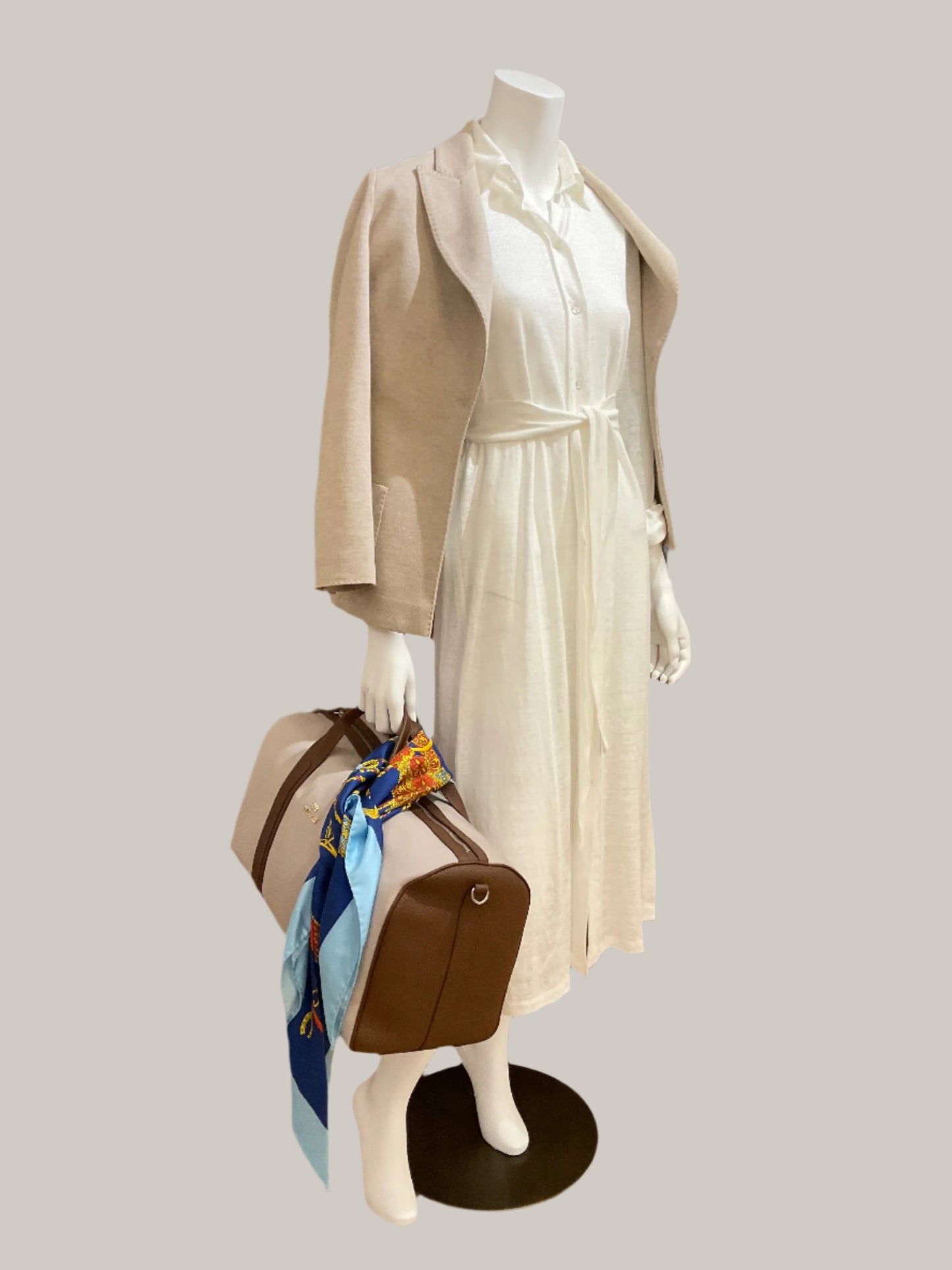Women's White Linen Dress