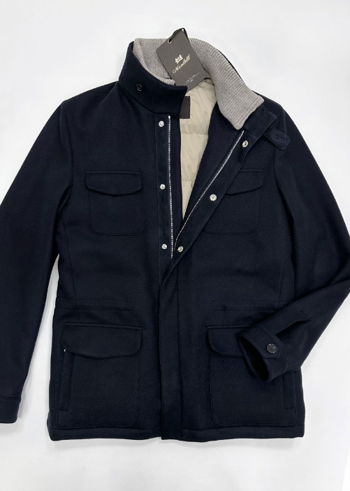 Cashmere Jersey Field Jacket