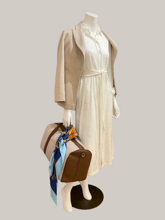 Women's White Linen Dress
