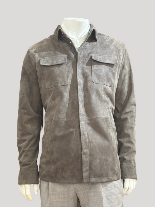 Men's Leather Over Shirt